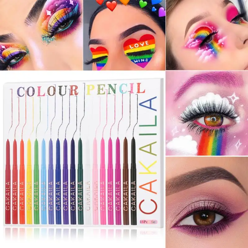 18pcs/set Colors Neon Eyeliner Pencil Waterproof Colorful Blue Green Yellow White Eye Liner Pen Women Makeup Eyes Cosmetics
18pcs/set Colors Neon Eyeliner Pencil Waterproof Colorful Blue Green Yellow White Eye Liner Pen Women Makeup Eyes Cosmetics