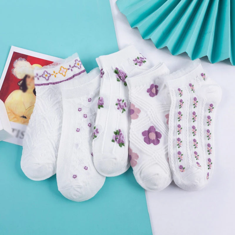 Retro Flower Ankle Socks 2021 New Spring Summer Invisible Cotton Socks Women Fashion Lace Mesh Short Pink Ankle Socks Girls
Retro Flower Ankle Socks 2021 New Spring Summer Invisible Cotton Socks Women Fashion Lace Mesh Short Pink Ankle Socks Girls