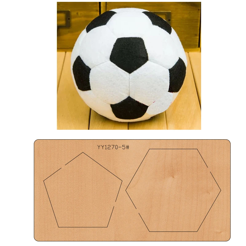 Handmade football die-cutting wood die, YY1050 suitable for common die-cutting machines in the market
Handmade football die-cutting wood die, YY1050 suitable for common die-cutting machines in the market