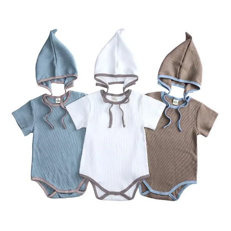 Kids Tales 2020 Summer Newborn Baby Jumpsuit Solid Ribbed Cotton Baby Boys Girls Romper+Hat Korean Style Kids Playsuit
Kids Tales 2020 Summer Newborn Baby Jumpsuit Solid Ribbed Cotton Baby Boys Girls Romper+Hat Korean Style Kids Playsuit