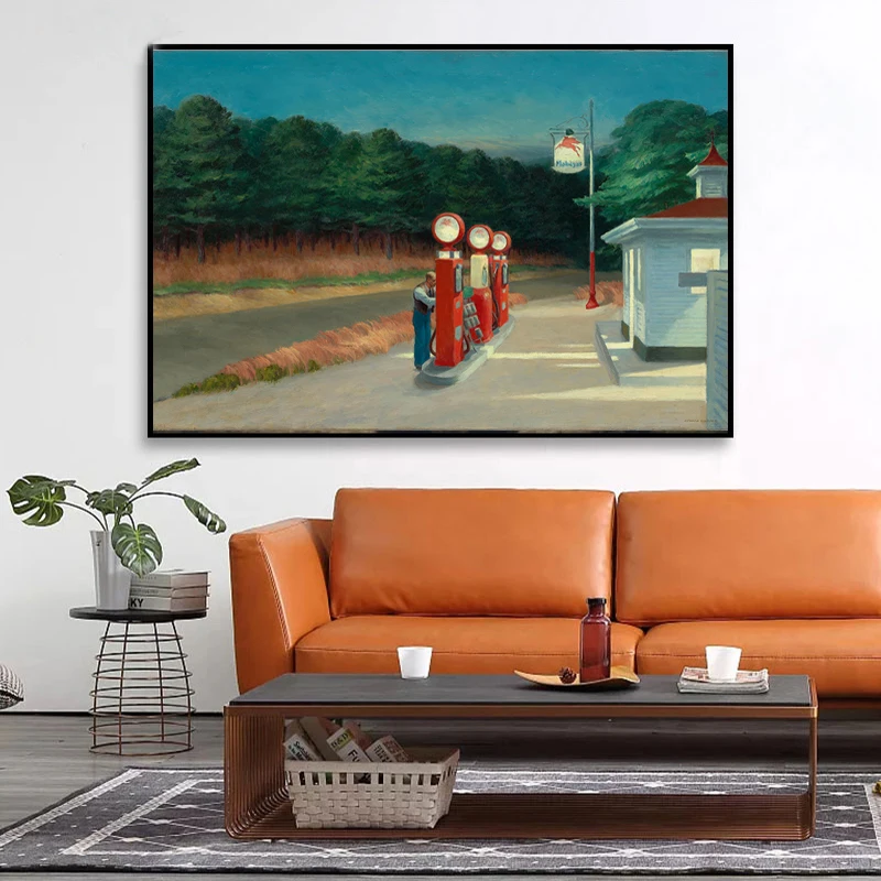 Gas Station By Edwardor Hopper Canvas Painting Print Living Room Home Decor Modern Wall Art Oil Painting Poster Salon Pictures
Gas Station By Edwardor Hopper Canvas Painting Print Living Room Home Decor Modern Wall Art Oil Painting Poster Salon Pictures