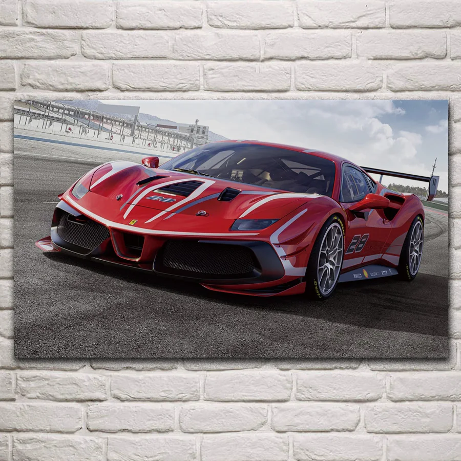 Red supercars 488challengeevo track race car fanart fabric posters on the wall picture home art living room decoration KP154
Red supercars 488challengeevo track race car fanart fabric posters on the wall picture home art living room decoration KP154