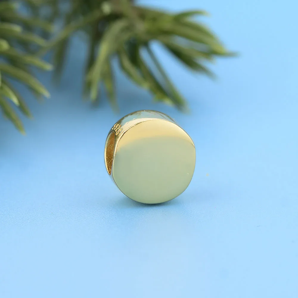 Fit Original Charm Bracelet Authentic 925 Sterling Silver Blank Gold Plate Round Bead For Making Women Berloque 2021 New Arrival
Fit Original Charm Bracelet Authentic 925 Sterling Silver Blank Gold Plate Round Bead For Making Women Berloque 2021 New Arrival