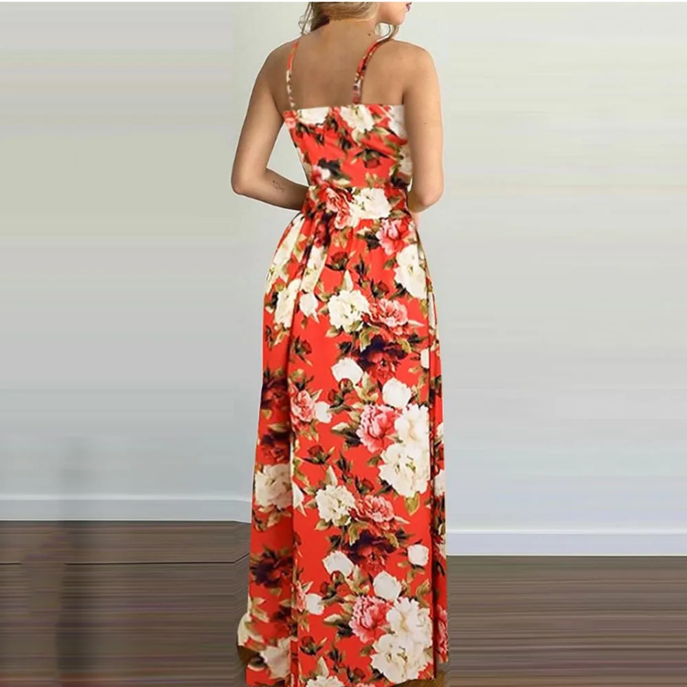 For Women's Summer Dresses Sexy Backless Spaghetti Fashion Printed V Neck Woman Dress 2021 Elegant Ladies Bohemian Casual Dress
For Women's Summer Dresses Sexy Backless Spaghetti Fashion Printed V Neck Woman Dress 2021 Elegant Ladies Bohemian Casual Dress