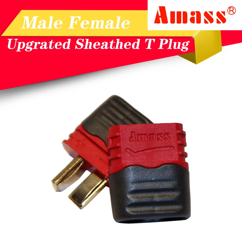 High Quality Amass 10 Pairs Sheathed T Plug Connectors Dean Style with Protection Cover for RC Battery ESC Motor Controller 
High Quality Amass 10 Pairs Sheathed T Plug Connectors Dean Style with Protection Cover for RC Battery ESC Motor Controller