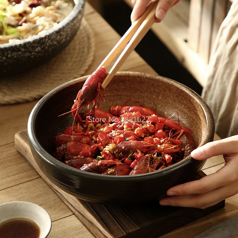 Japanese Style Bowl Ceramic Bowl Ramen Bowl Soup Bowl Large Capacity Restaurant Special Crayfish Boiled Fish Bowl
Japanese Style Bowl Ceramic Bowl Ramen Bowl Soup Bowl Large Capacity Restaurant Special Crayfish Boiled Fish Bowl