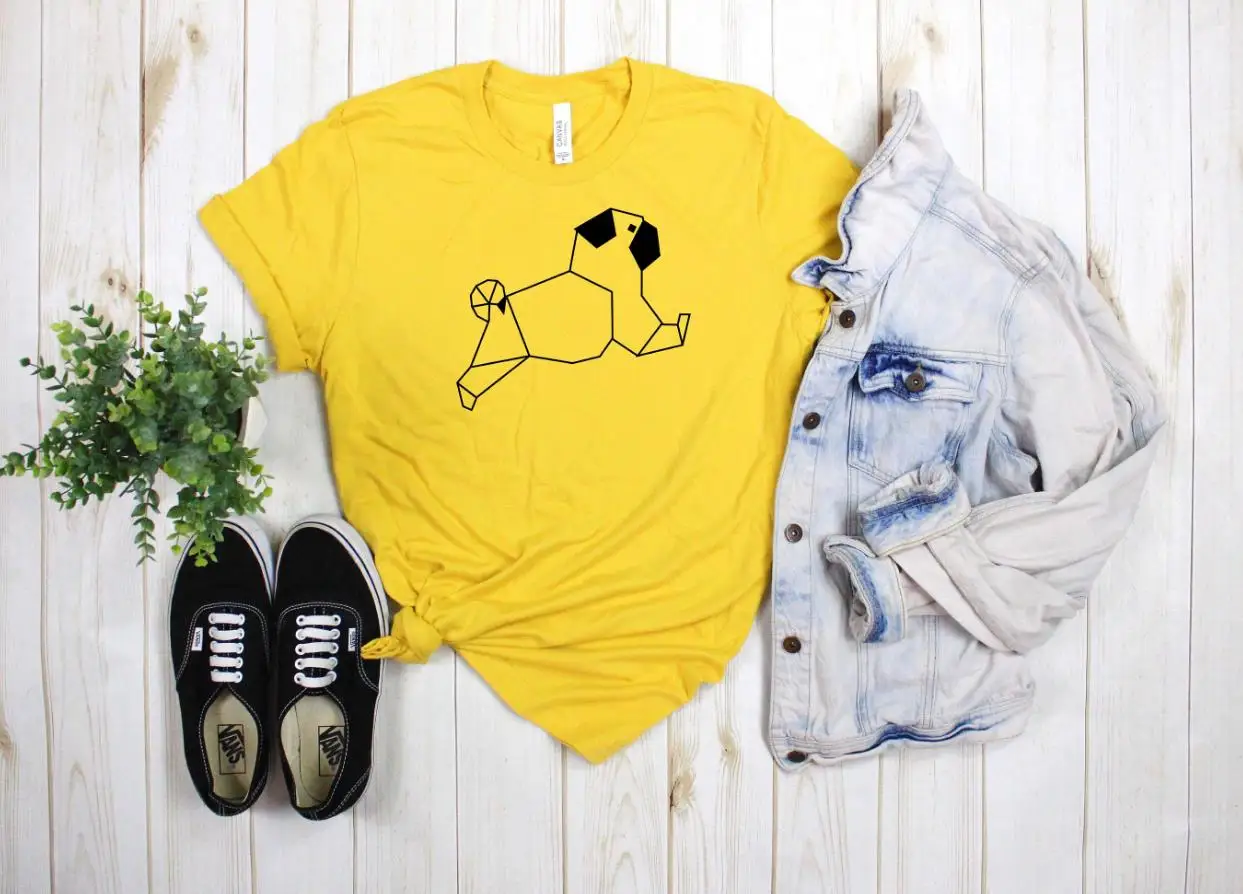 Женская футболка с геометрическим принтом собаки, хлопковая Повседневная забавная футболка в подарок 90-х, женская футболка Yong Girl, Прямая по...
Женская футболка с геометрическим принтом собаки, хлопковая Повседневная забавная футболка в подарок 90-х, женская футболка Yong Girl, Прямая по...