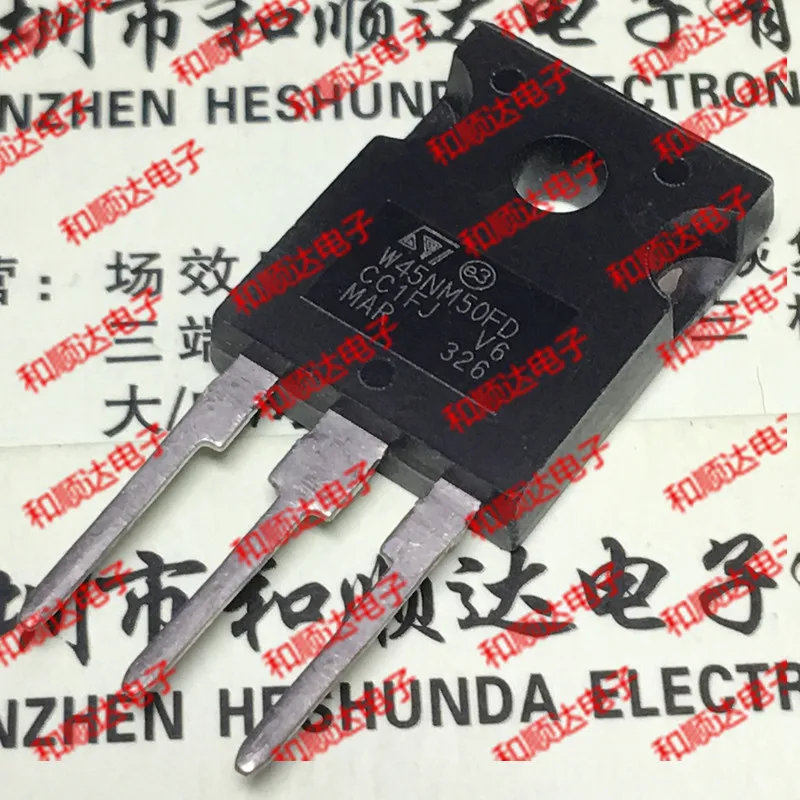 1 шт. STW45NM50FD-247 500V 45A 
1 шт. STW45NM50FD-247 500V 45A