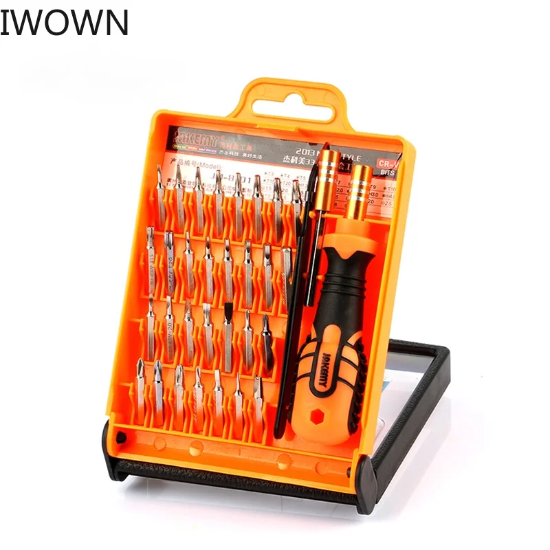 IWOWN Screwdriver Set Precision 33 In 1 Destornillador Bit Kit Phillips Torx Hex Screw Driver Insulated Multitools Hand Tools
IWOWN Screwdriver Set Precision 33 In 1 Destornillador Bit Kit Phillips Torx Hex Screw Driver Insulated Multitools Hand Tools