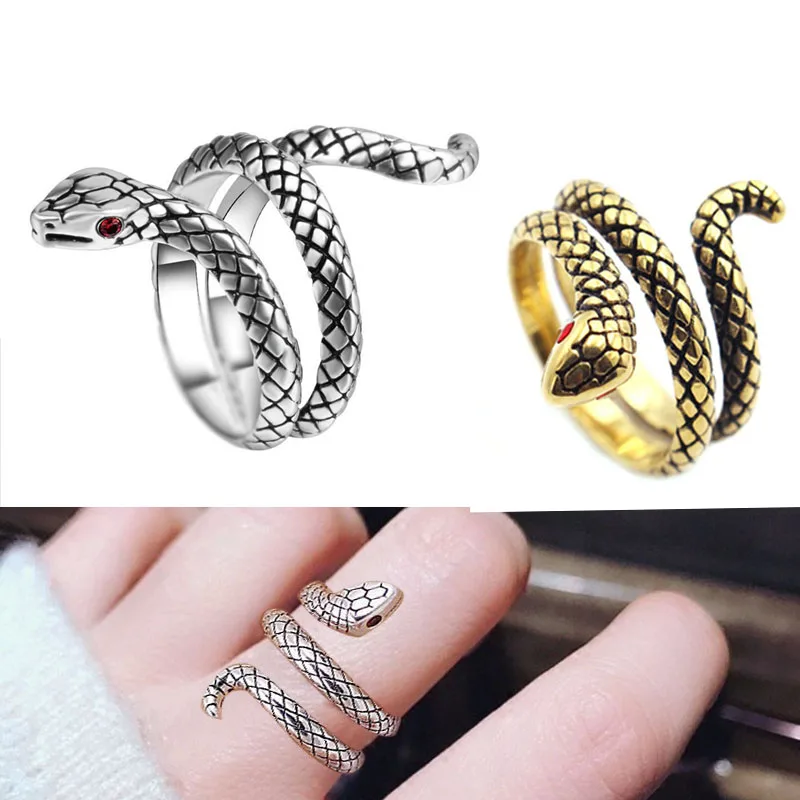 925 sterling silver fashion jewelry for men WOMEN personality animal ring small snake round ring domineering king cobra open
925 sterling silver fashion jewelry for men WOMEN personality animal ring small snake round ring domineering king cobra open