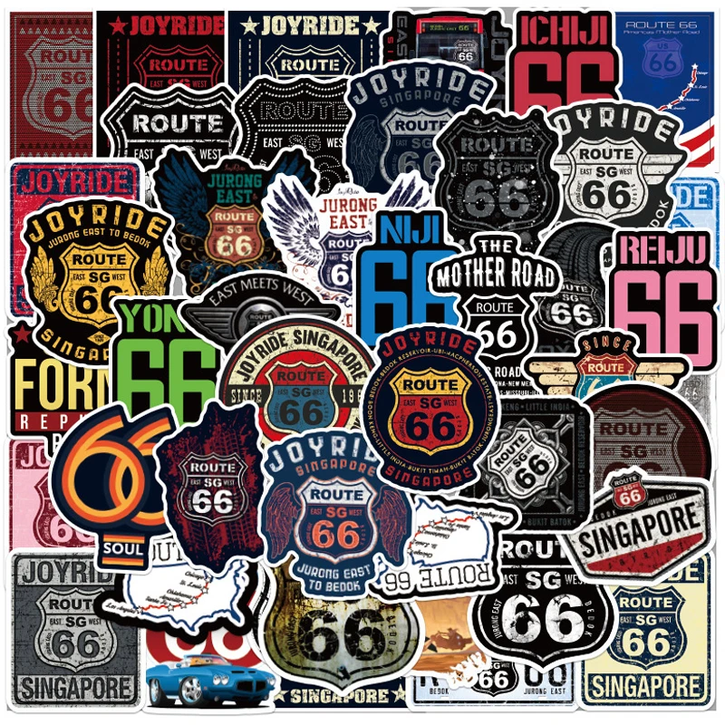 10/30/50PCS Cool Route 66 Stickers Aesthetic Laptop Motorcycle Car Water Bottle Waterproof Graffiti Decal Sticker Packs Kid Toy
10/30/50PCS Cool Route 66 Stickers Aesthetic Laptop Motorcycle Car Water Bottle Waterproof Graffiti Decal Sticker Packs Kid Toy