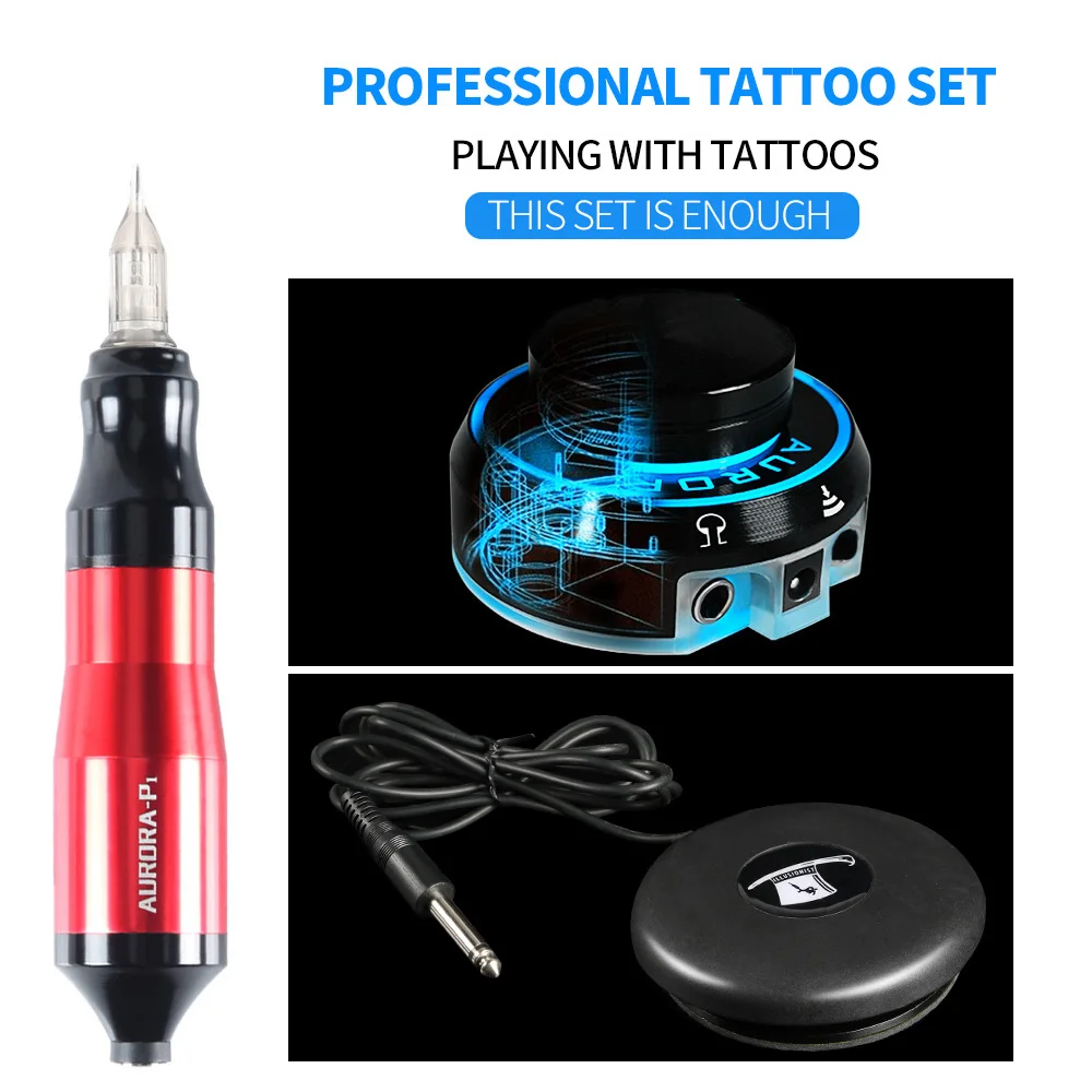 JSCOLOUR Professional Tattoo Set Kit P1 Tattoo Electric Rotary Motor Machine Power Supply Magician Foot Switch Conversion
JSCOLOUR Professional Tattoo Set Kit P1 Tattoo Electric Rotary Motor Machine Power Supply Magician Foot Switch Conversion