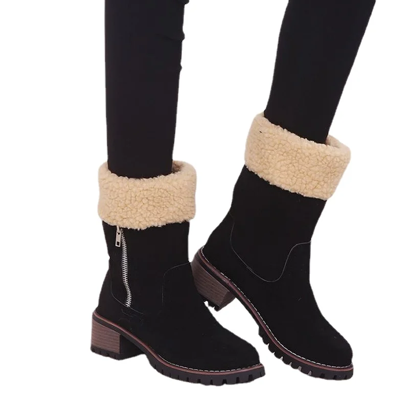 2021 New Winter Zipper Snow Boots Women Shoes Ankle Boots Shoes Wood Grain Square Heel Woman Ladies Mid-calf Boots Woman
2021 New Winter Zipper Snow Boots Women Shoes Ankle Boots Shoes Wood Grain Square Heel Woman Ladies Mid-calf Boots Woman