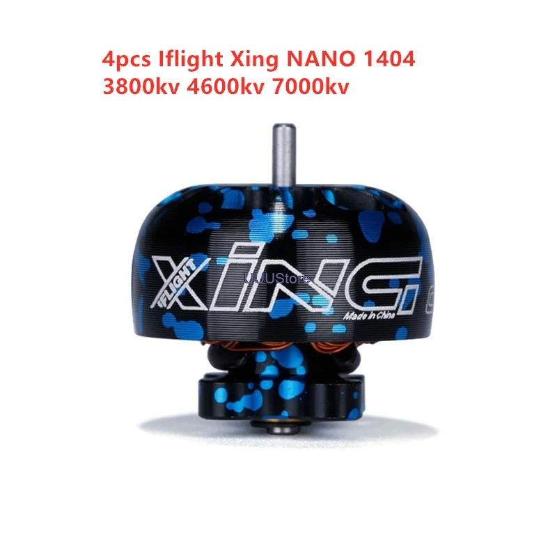 Бесщеточный двигатель Iflight Xing 1404 4 шт./лот 3800kv 4600kv 7000kv 2-4s совместимый с Hq 3x3x3