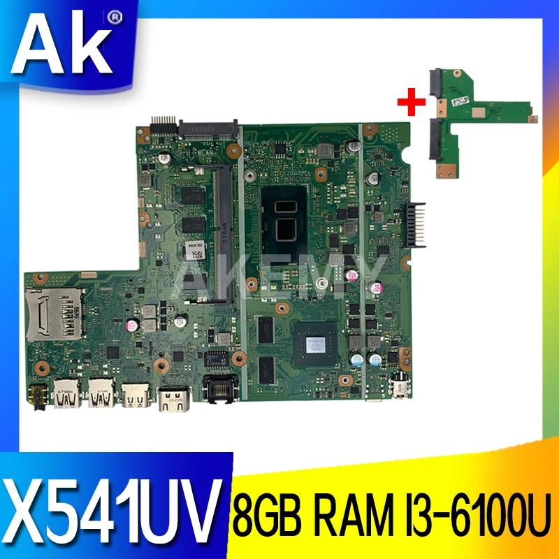 Akemy Новинка для Asus X541UVK X541UJ X541UV X541U F541U R541U материнская плата для ноутбука W/ 8GB RAM/I3-6100U GT940M
Akemy Новинка для Asus X541UVK X541UJ X541UV X541U F541U R541U материнская плата для ноутбука W/ 8GB RAM/I3-6100U GT940M