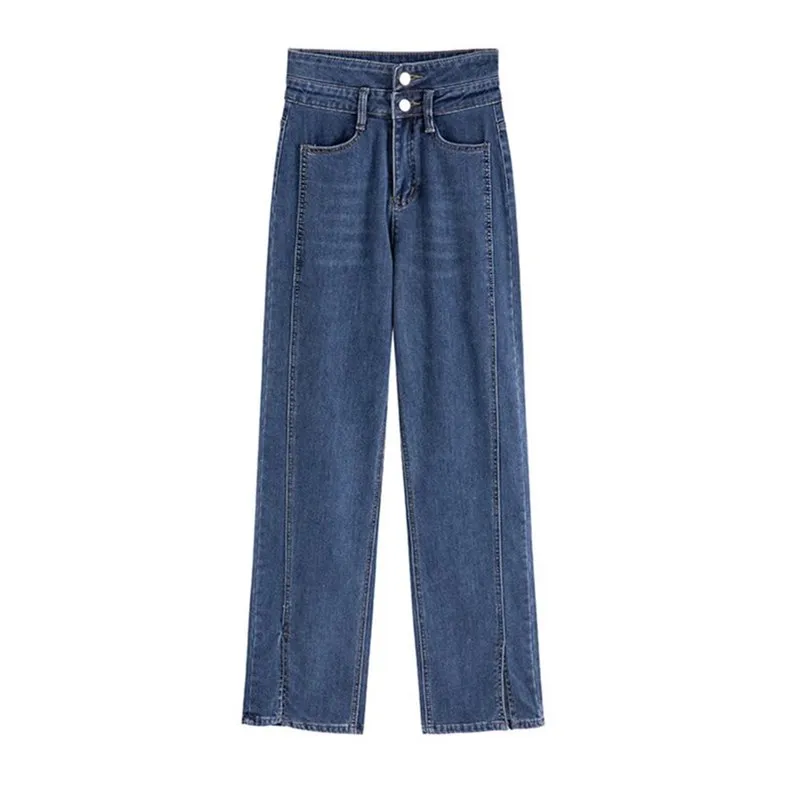 High Waist Straight Jeans Women Vintage Solid Wide Leg Denim Pants Streetwear Autumn 2021 Boyfriend Blue Trousers w310
High Waist Straight Jeans Women Vintage Solid Wide Leg Denim Pants Streetwear Autumn 2021 Boyfriend Blue Trousers w310