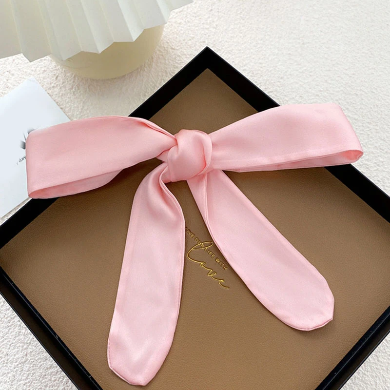 88cm Women Long Skinny Scarf Double-sided Hairband Solid Color Small Silk Scarf Neck Hair Scarves Handle Bag Strap Neckerchiefs
88cm Women Long Skinny Scarf Double-sided Hairband Solid Color Small Silk Scarf Neck Hair Scarves Handle Bag Strap Neckerchiefs