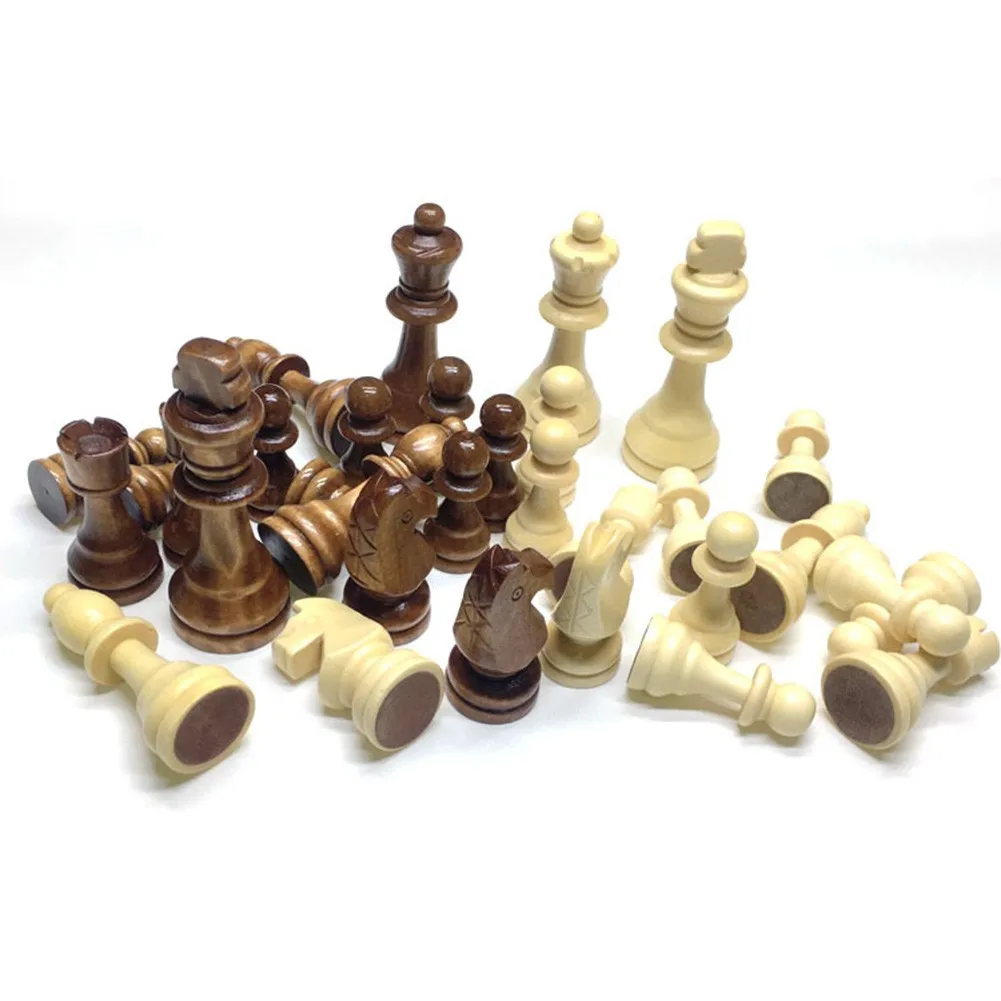 32 Pieces Of Wooden Chess Chess Carved Chess Pieces Handmade Set 65 Mm Extra Large Toy Chess Game Children Fun Game Gift
32 Pieces Of Wooden Chess Chess Carved Chess Pieces Handmade Set 65 Mm Extra Large Toy Chess Game Children Fun Game Gift
