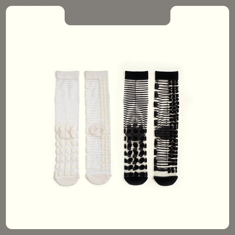 Носки женские Асимметричные в горошек, прозрачные тонкие дышащие модные в японском стиле, весна-лето
Носки женские Асимметричные в горошек, прозрачные тонкие дышащие модные в японском стиле, весна-лето