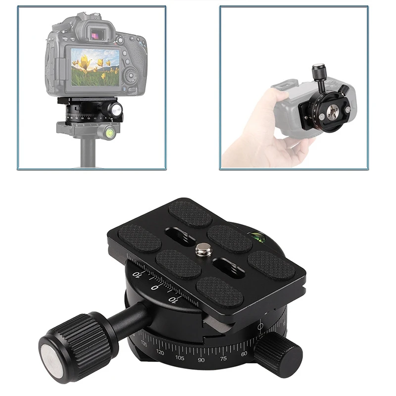 360 Degree Panoramic Rotating Base Joint X64 Quick Release Plate Clamp Three-Dimensional Panoramic Head UNC 3/8 Thread
360 Degree Panoramic Rotating Base Joint X64 Quick Release Plate Clamp Three-Dimensional Panoramic Head UNC 3/8 Thread