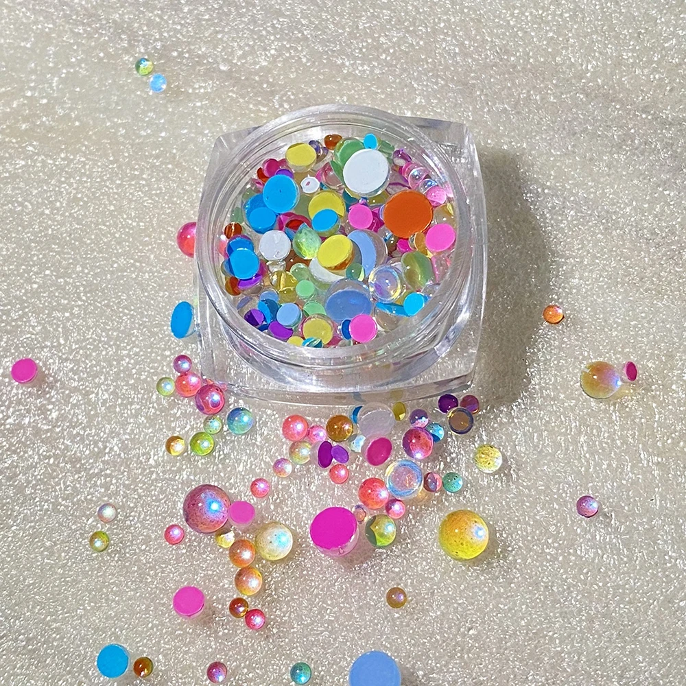 Candy Colors Mixed Size Mermaid Round Glass Crystal Beads AB 3D Nail Art Rhinestones DIY Flatback Crystal Stones Decorations
Candy Colors Mixed Size Mermaid Round Glass Crystal Beads AB 3D Nail Art Rhinestones DIY Flatback Crystal Stones Decorations