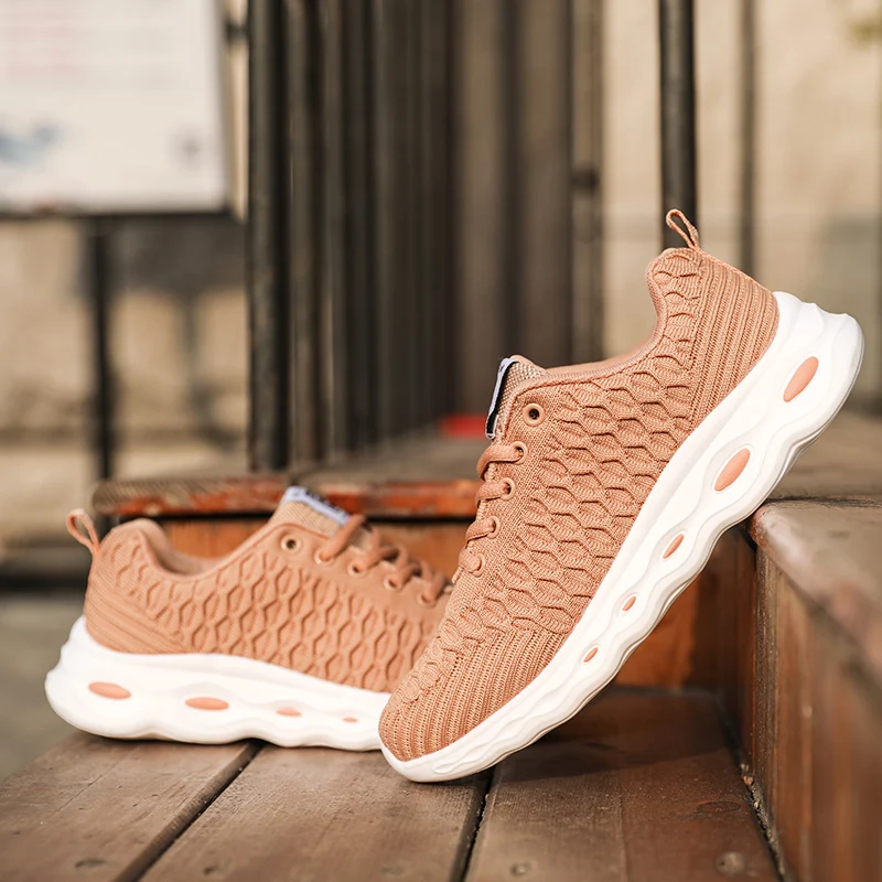 New Trend Ladies Sneaker Breathable Knit Girls Walking Shoes Non-Slip Female Gym Shoes Lace Up Soft Sole Running Trainers Women
New Trend Ladies Sneaker Breathable Knit Girls Walking Shoes Non-Slip Female Gym Shoes Lace Up Soft Sole Running Trainers Women