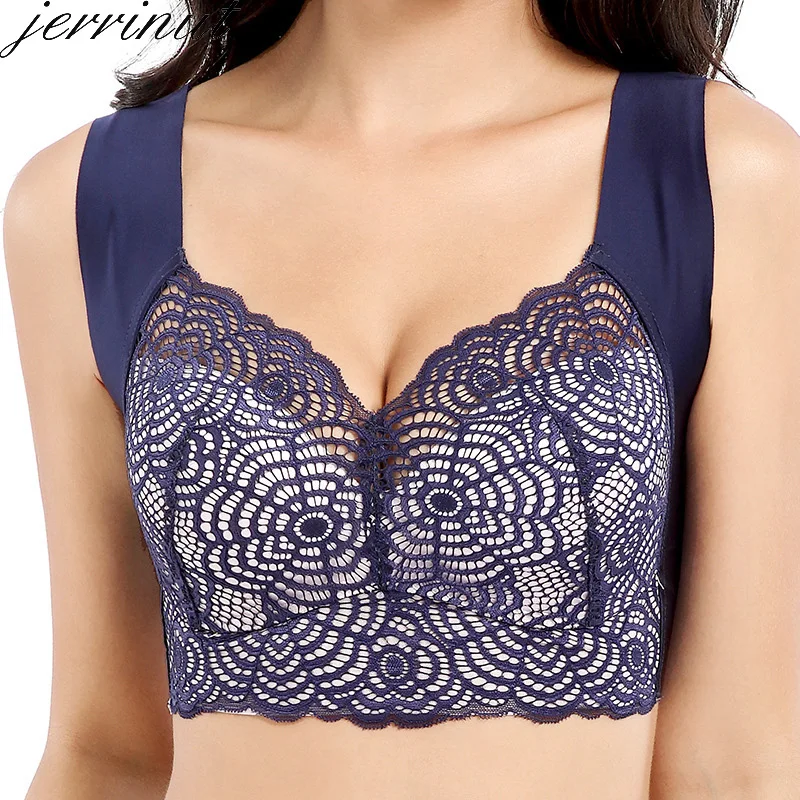 Jerrinut плюс Размеры бюстгальтер кружева Bralette нижнее белье Для женщин большой