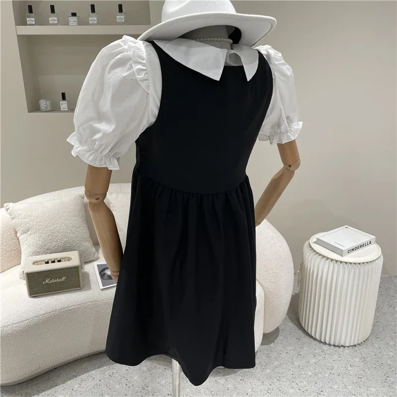 Girl's Clothing Niche Design Summer Vest Dress Two-piece 2021 New Style Bubble Sleeve Shirt Sweet Doll Short Dress Suit
Girl's Clothing Niche Design Summer Vest Dress Two-piece 2021 New Style Bubble Sleeve Shirt Sweet Doll Short Dress Suit