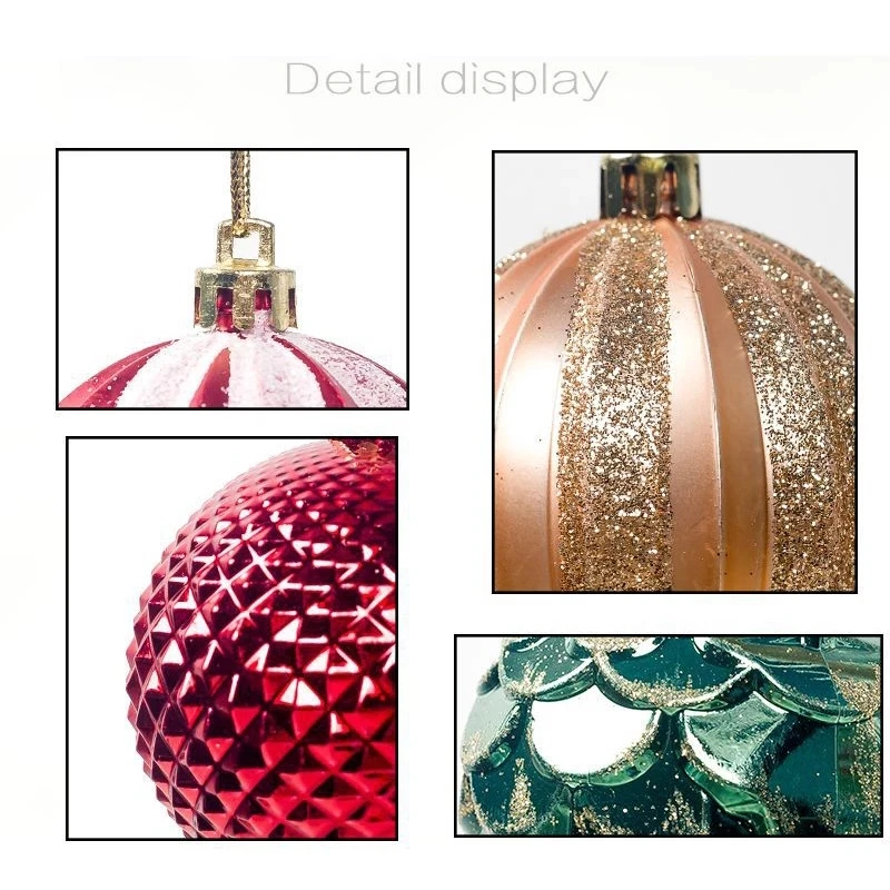 12pcs/lot 6cm Christmas Ball Pendant Bauble Party Home Hanging Ornament Xmas Tree Decoration Wedding New Year Gifts Supplies
12pcs/lot 6cm Christmas Ball Pendant Bauble Party Home Hanging Ornament Xmas Tree Decoration Wedding New Year Gifts Supplies