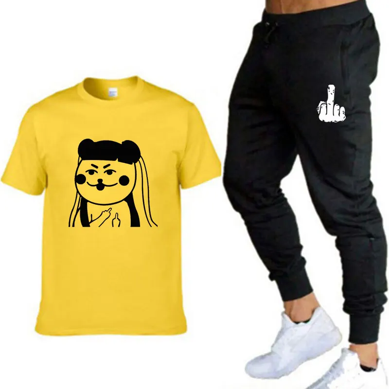 2021 hot sale summer T-shirt pants suit high street brand fitness jogging pants T-shirt Hip hop streetwear fashion ladies 
2021 hot sale summer T-shirt pants suit high street brand fitness jogging pants T-shirt Hip hop streetwear fashion ladies