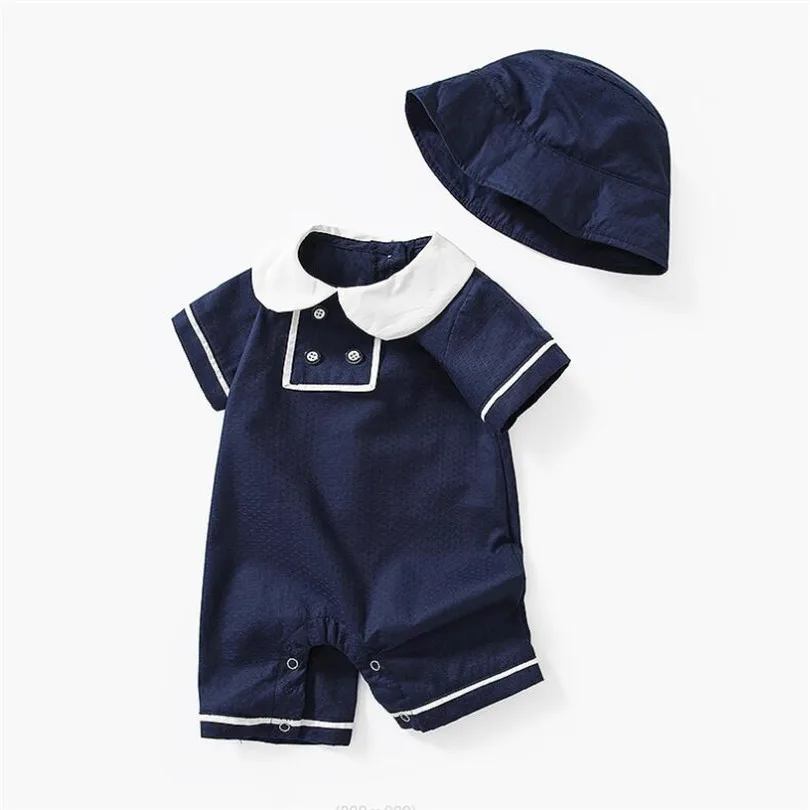 Baby Rompers Newborn Summer 2022 Sailor Navy Boys Romper Costume Clothes With Hat Short Sleeve Toddler Jumpsuit Baby Outfits
Baby Rompers Newborn Summer 2022 Sailor Navy Boys Romper Costume Clothes With Hat Short Sleeve Toddler Jumpsuit Baby Outfits