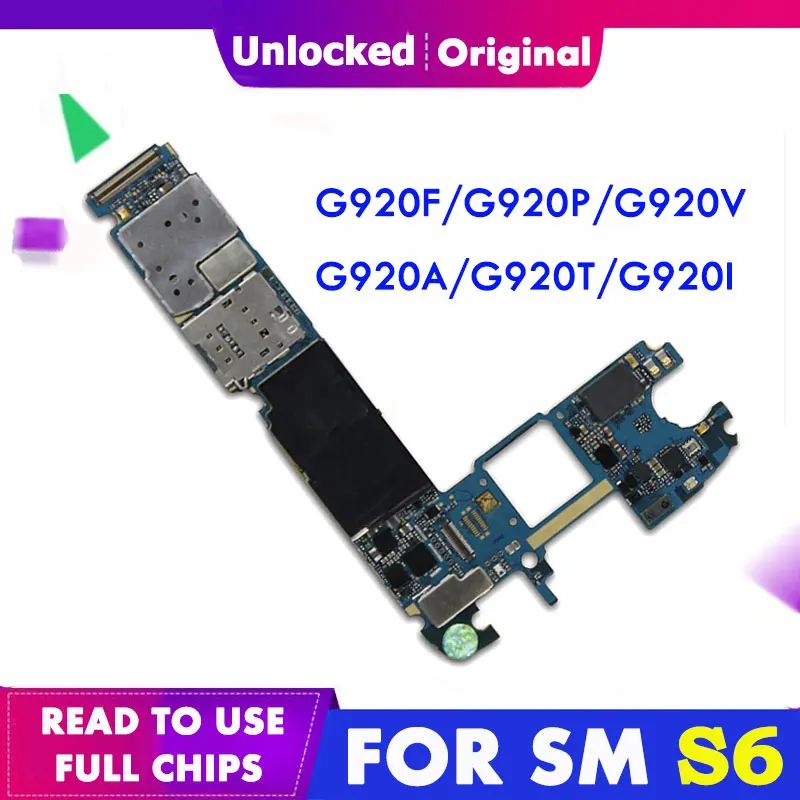 Оригинальная материнская плата для Samsung Galaxy S6 G920F G920P G920V G920A G920T G920I запчасти