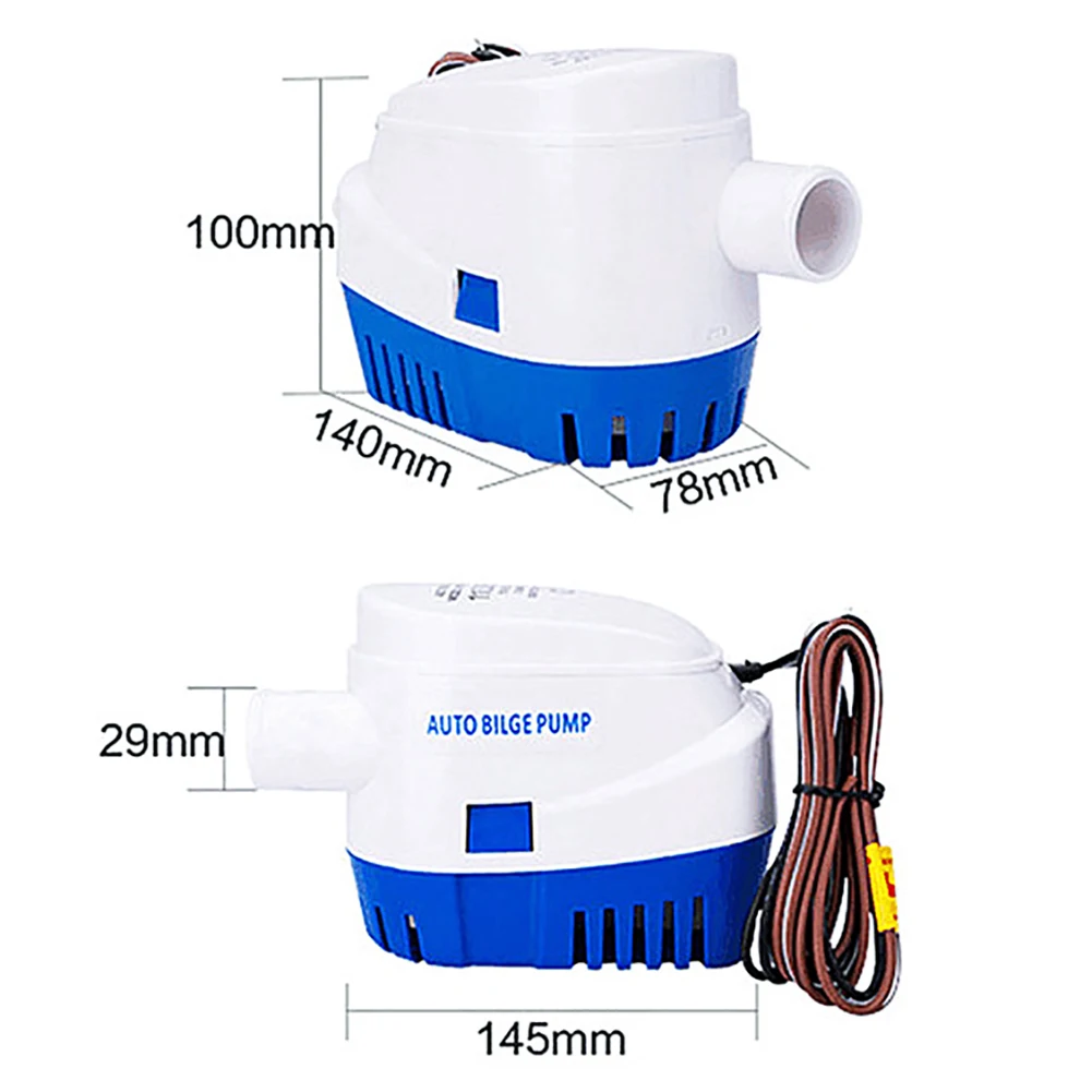 12V 1100GPH Electric Boat Pump Submersible Yacht With Float Switch Accessories Fishing Motor Bilge Automatic Water Pump
12V 1100GPH Electric Boat Pump Submersible Yacht With Float Switch Accessories Fishing Motor Bilge Automatic Water Pump