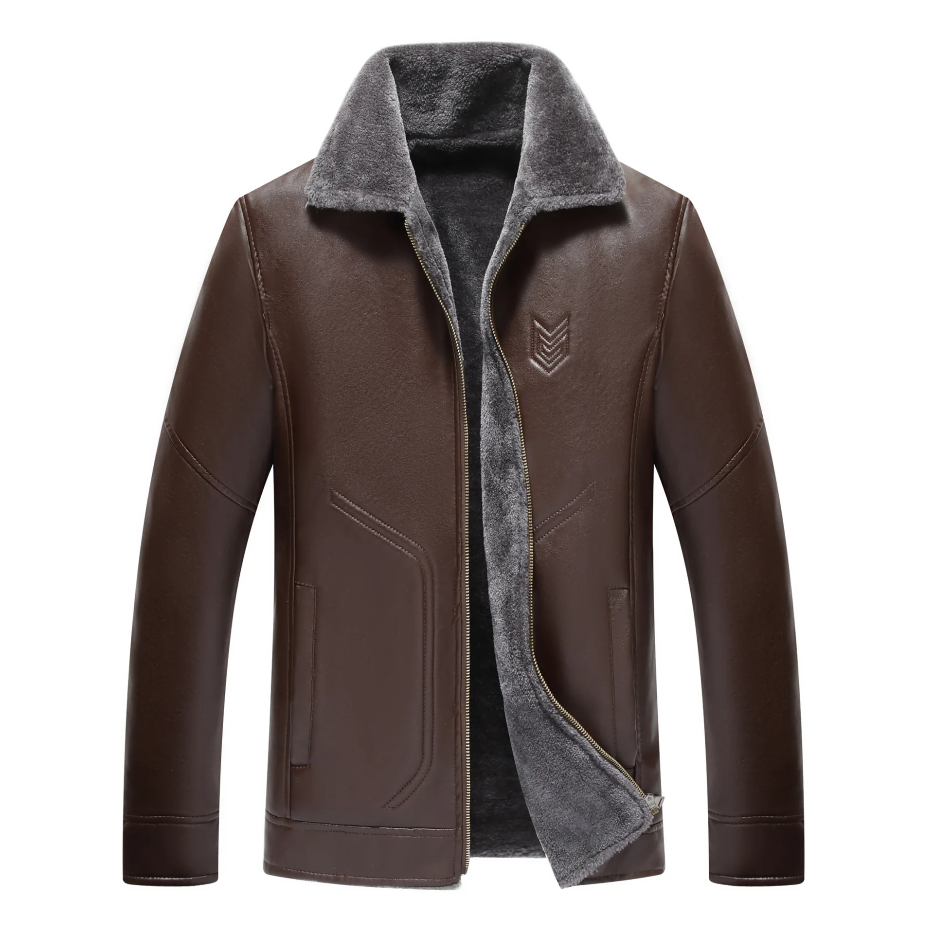 2019 Manufacturers Thickened Middle-aged Leather Men's PU Leather Jacket Men's Leather Hair
2019 Manufacturers Thickened Middle-aged Leather Men's PU Leather Jacket Men's Leather Hair