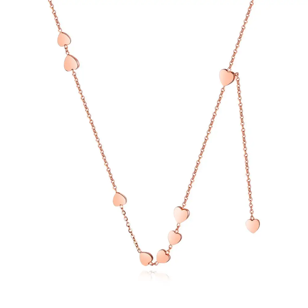 Simple Rose Gold Color Small Heart Pendant Necklace For Women Stainless Steel Link Chain Jewelry Gift Dropshipping
Simple Rose Gold Color Small Heart Pendant Necklace For Women Stainless Steel Link Chain Jewelry Gift Dropshipping