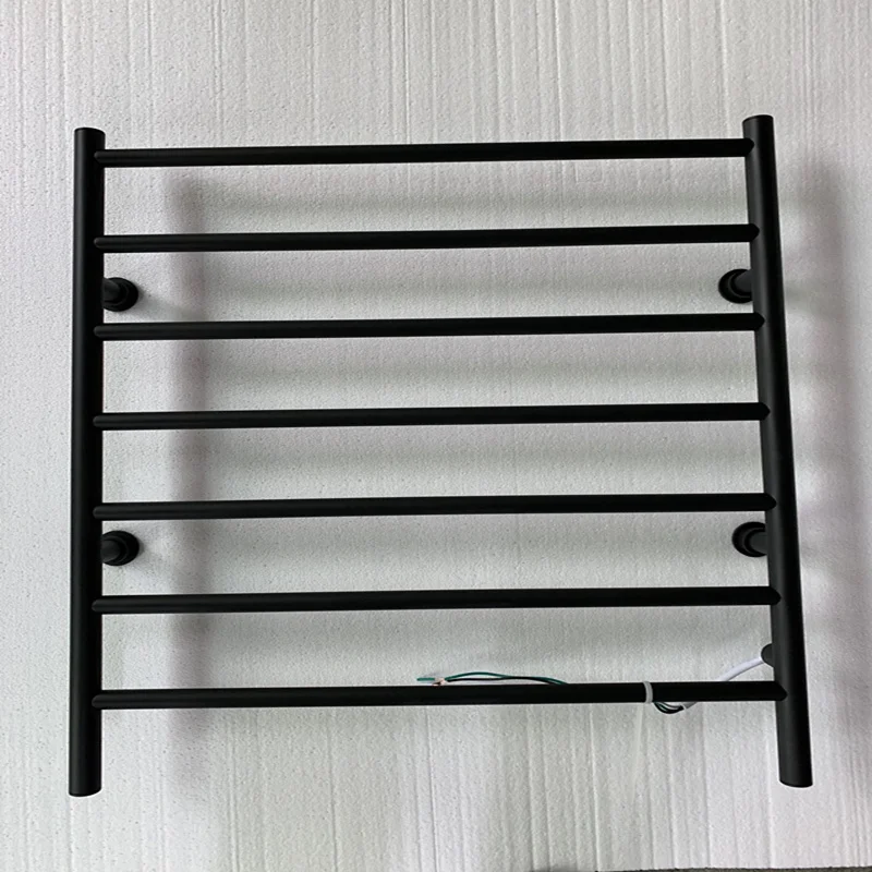 New Matt Black Stainless Steel 304 Wall Mounted Electric Towel Warmer Heated Towel Rail Bathroom Accessory Towel Rack HZ-926A
New Matt Black Stainless Steel 304 Wall Mounted Electric Towel Warmer Heated Towel Rail Bathroom Accessory Towel Rack HZ-926A