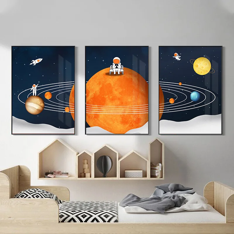 Room living room decoration painting literary retro sofa background wall creative dream astronaut art painting
Room living room decoration painting literary retro sofa background wall creative dream astronaut art painting