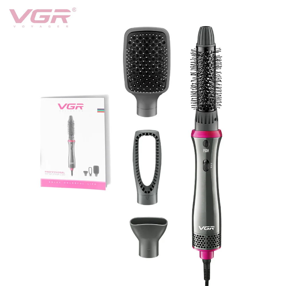 VGR negative ion multifunctional hot air comb, hair dryer, straight and curly hair dual-use household appliances 
VGR negative ion multifunctional hot air comb, hair dryer, straight and curly hair dual-use household appliances