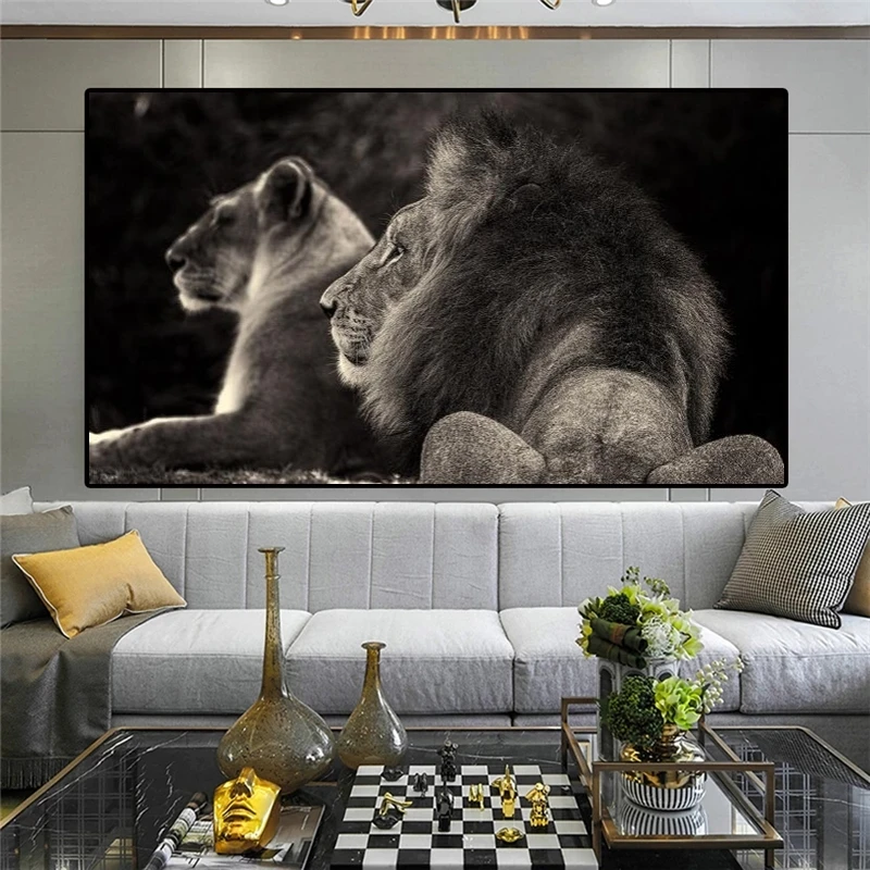 Afrian Wild Lions Family Canvas Art Posters And Prints Black And White Animals Canvas Paintings On the Wall Art Lions Pictures
Afrian Wild Lions Family Canvas Art Posters And Prints Black And White Animals Canvas Paintings On the Wall Art Lions Pictures