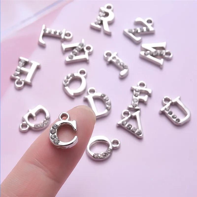 26pcs/lot 12.5mm Kc Gold Cubic Zirconia 26 Letter Charms Pendants for Women Necklace earring jewelry accessories wholesale
26pcs/lot 12.5mm Kc Gold Cubic Zirconia 26 Letter Charms Pendants for Women Necklace earring jewelry accessories wholesale