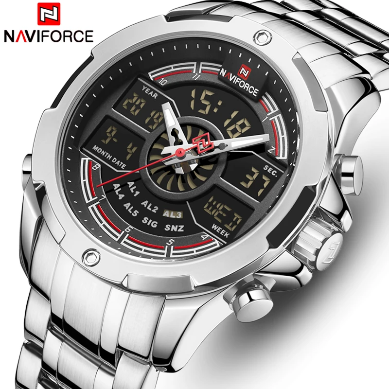 NAVIFORCE Watches For Men Top Luxury Brand Business Quartz Men’s Watch Stainless Steel Waterproof Wristwatch Relogio Masculino |