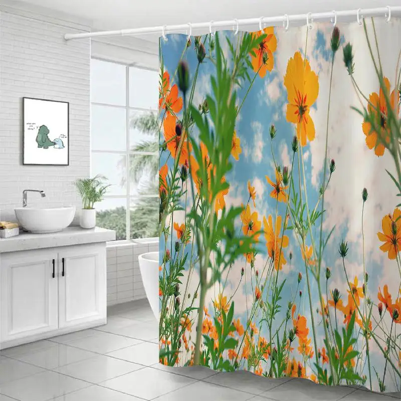 2021 New Shower Curtains Flower Pattern Bathroom Curtain Frabic Waterproof Polyester Hooks Octopus Washable Bath Decor Curtains
2021 New Shower Curtains Flower Pattern Bathroom Curtain Frabic Waterproof Polyester Hooks Octopus Washable Bath Decor Curtains