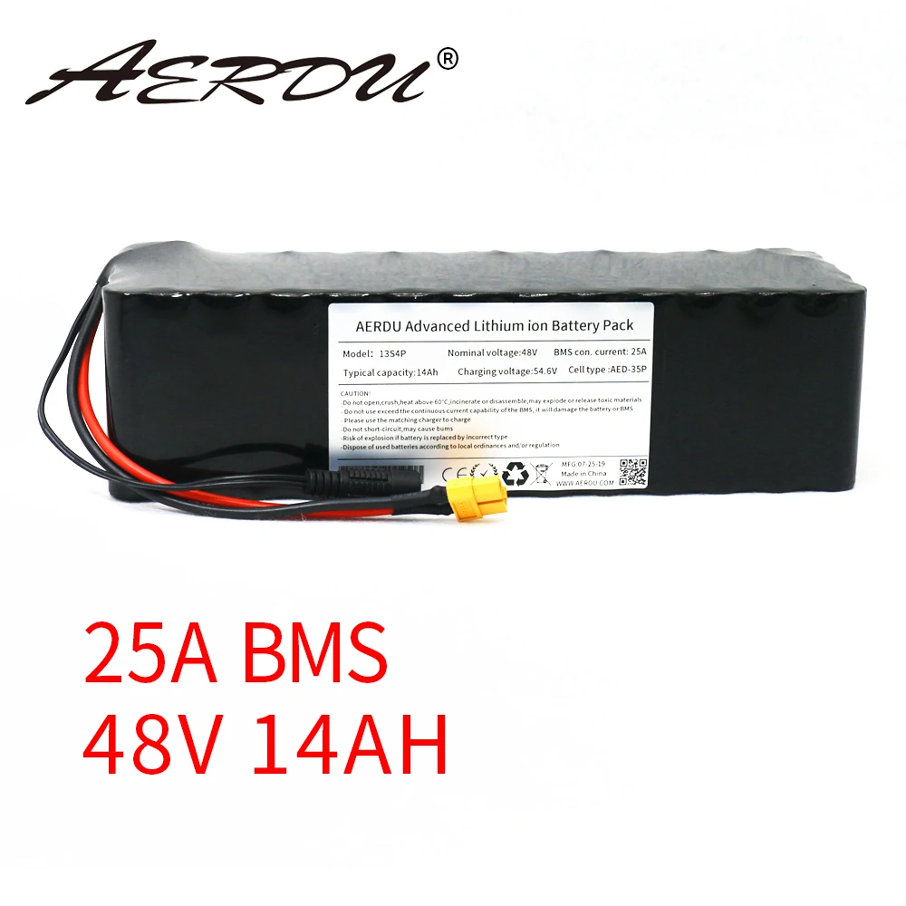 AERDU 48V 14Ah 1000W 13S4P с зарядным устройством 54,6 V 2A 18650 литий-ионный аккумулятор для мотора электрического скутера транспортного средства электров...
AERDU 48V 14Ah 1000W 13S4P с зарядным устройством 54,6 V 2A 18650 литий-ионный аккумулятор для мотора электрического скутера транспортного средства электров...
