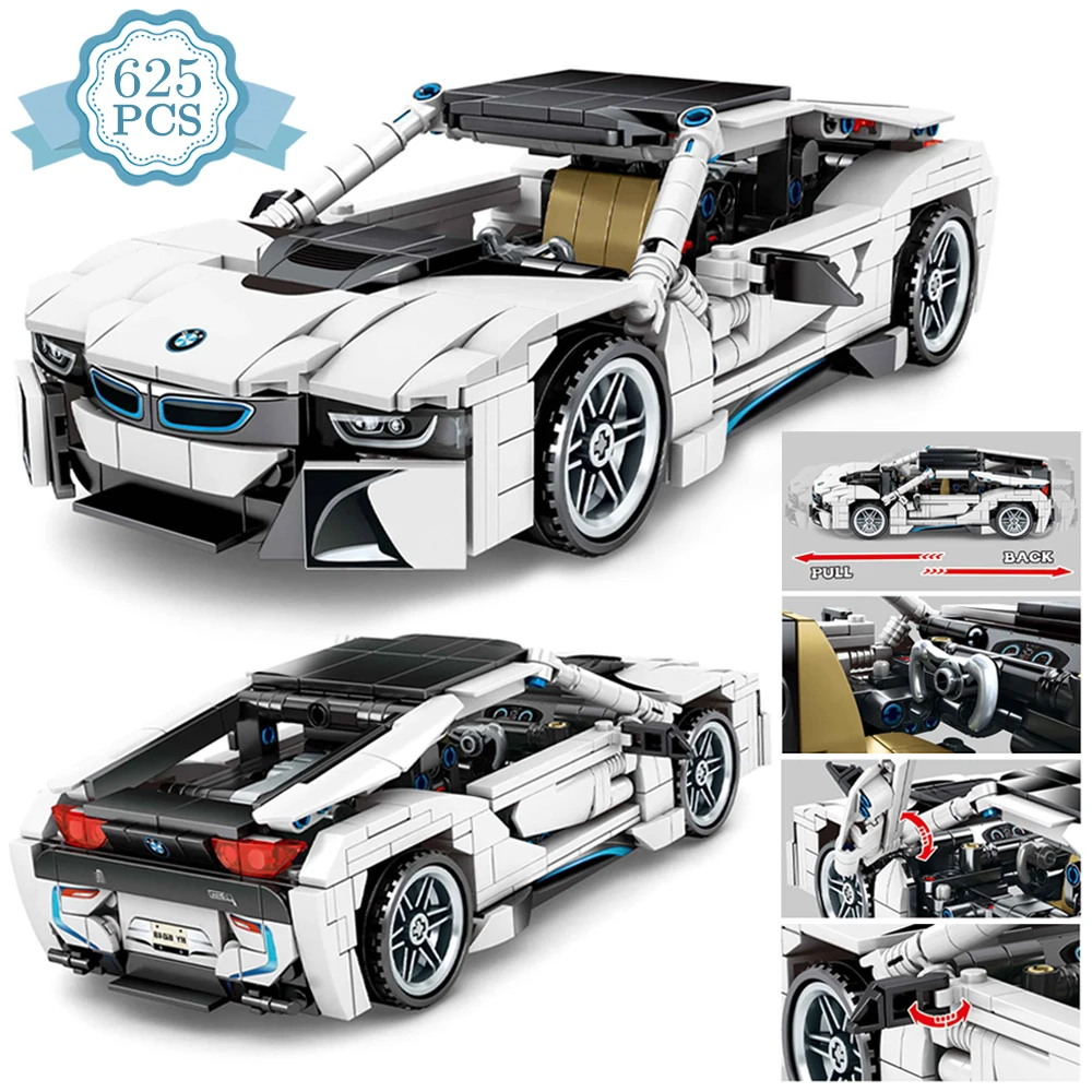 Креативный эксперт высокотехнологичный городской гоночный автомобиль I8 625 шт. внедорожник 488 GTE RSR Moc модульная модель конструктора
Креативный эксперт высокотехнологичный городской гоночный автомобиль I8 625 шт. внедорожник 488 GTE RSR Moc модульная модель конструктора