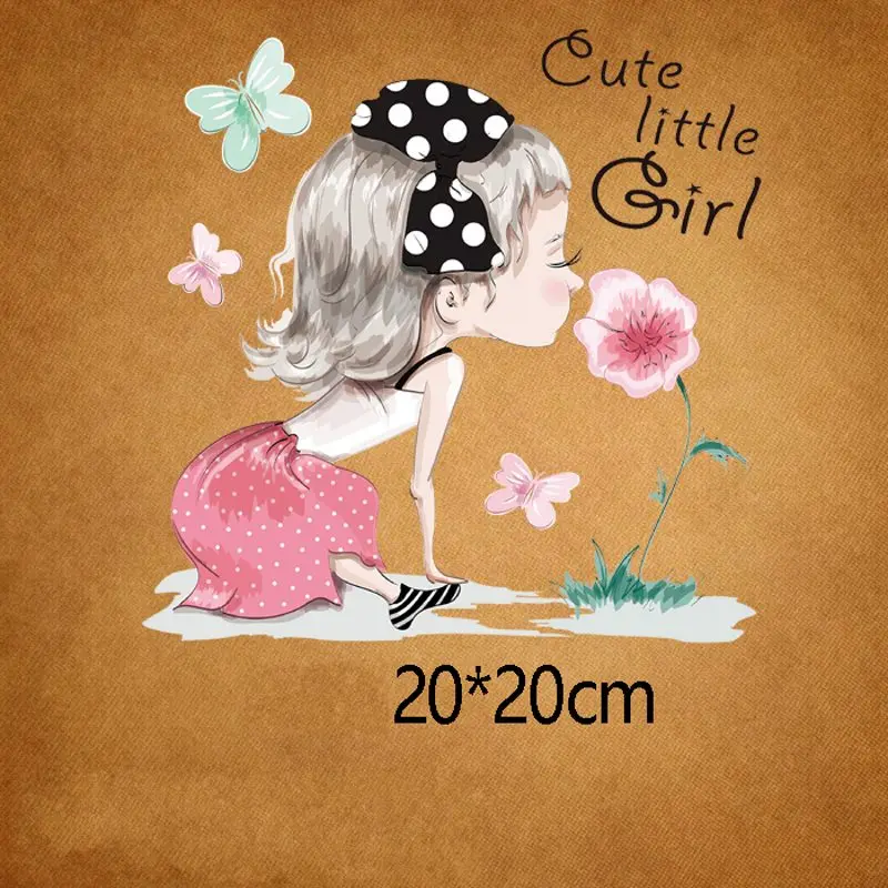 20x20cm Fashion cute girl Iron on Patches For DIY Heat Transfer Clothes T-shirt Thermal transfer stickers Decoration Printing
20x20cm Fashion cute girl Iron on Patches For DIY Heat Transfer Clothes T-shirt Thermal transfer stickers Decoration Printing