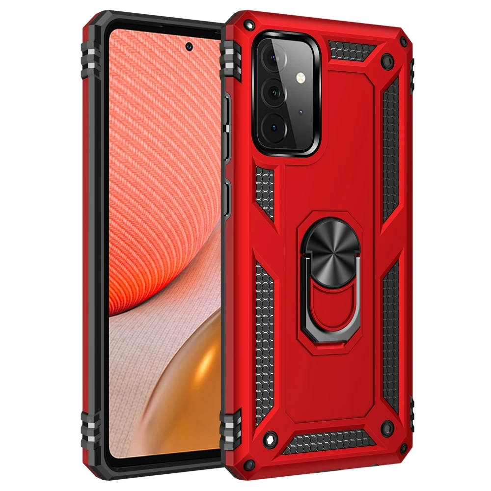 

sumkeymi Shockproof Armor Phone Ring Magnetic Holder Case For Samsung S8 S9 S10 Plus Note 8 9 10 Galaxy S20 EF S21 S21U Ultra