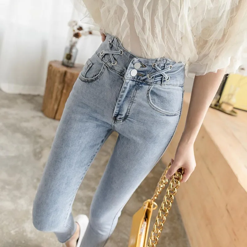 Женские джинсы с высокой талией, эластичные облегающие брюки-карандаш с эффектом потертости, модель f73 на весну и осень, 2021
Женские джинсы с высокой талией, эластичные облегающие брюки-карандаш с эффектом потертости, модель f73 на весну и осень, 2021