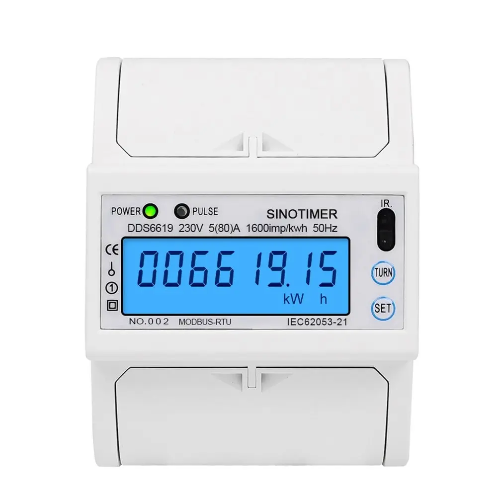 Single Phase 5 (80) One 230V AC RS485 Modbus Rtu Energy Meter Electrical Consumption Luminous Monitoring Din Rail
Single Phase 5 (80) One 230V AC RS485 Modbus Rtu Energy Meter Electrical Consumption Luminous Monitoring Din Rail