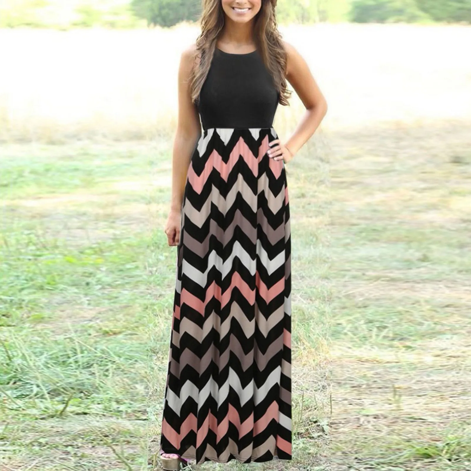 Fashion Women's Casual Loose Striped Dress Boho Ladies Beach Party Dress Summer Elegant Female Tank Maxi Dress Ropa Mujer Robe
Fashion Women's Casual Loose Striped Dress Boho Ladies Beach Party Dress Summer Elegant Female Tank Maxi Dress Ropa Mujer Robe