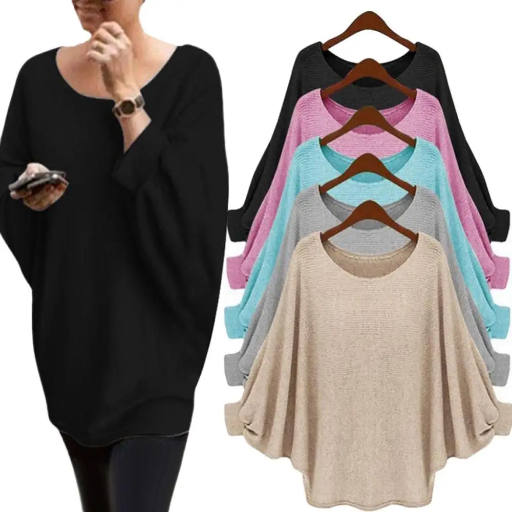 60%HOTAutumn Winter Sweater Ladies Solid Color Oversized Doll Sleeve Doll Sleeve Sweater Long Sleeve Pullover Sweater Plus Size
60%HOTAutumn Winter Sweater Ladies Solid Color Oversized Doll Sleeve Doll Sleeve Sweater Long Sleeve Pullover Sweater Plus Size